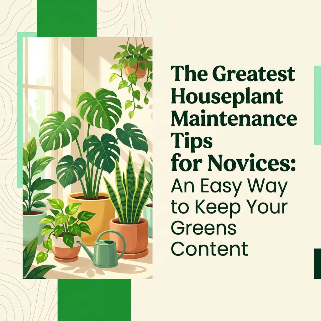 The Greatest Houseplant Maintenance Tips for Novices: An Easy Way to Keep Your Greens Content