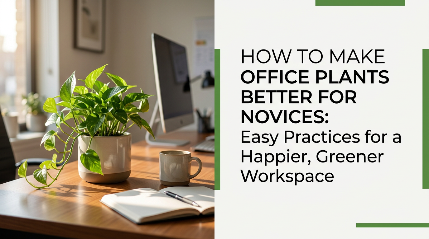How to Make Office Plants Better for Novices: Easy Practices for a Happier, Greener Workspace