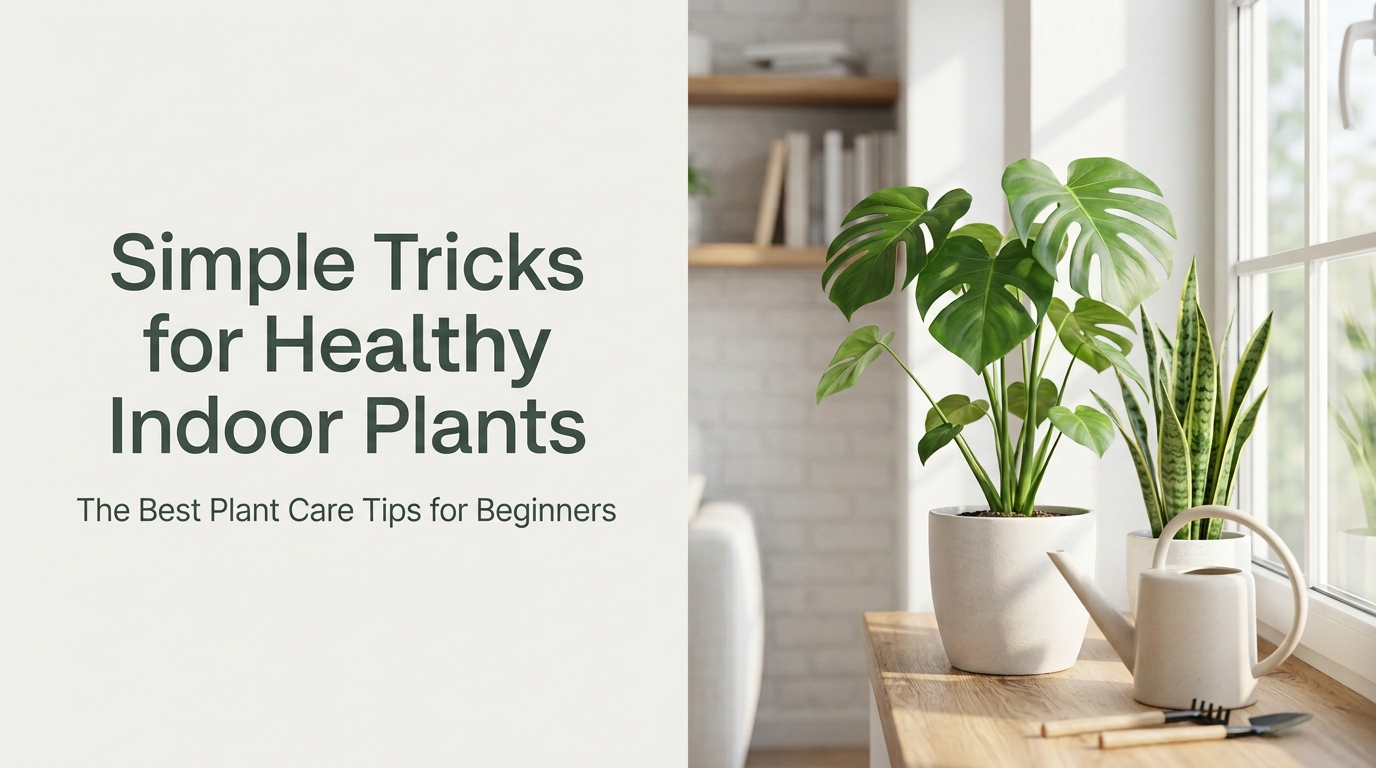 Simple Tricks for Healthy Indoor Plants: The Best Plant Care Tips for Beginners